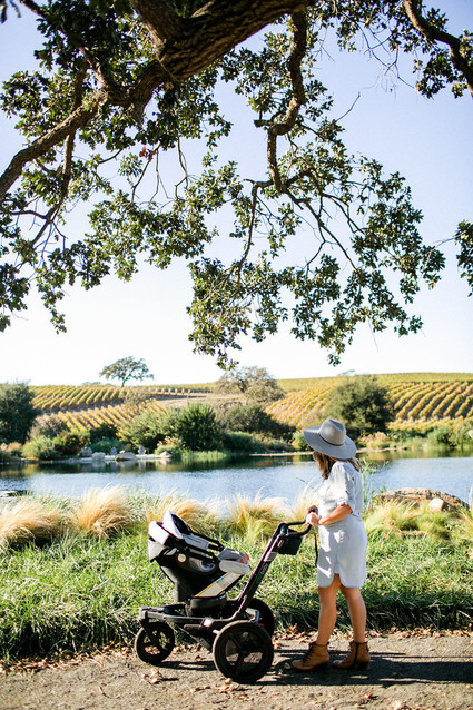 A day at a vineyard with Orbit stroller
