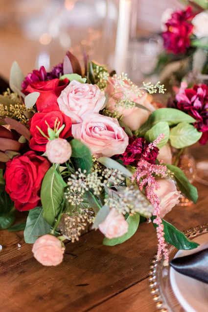 Red and pink florals