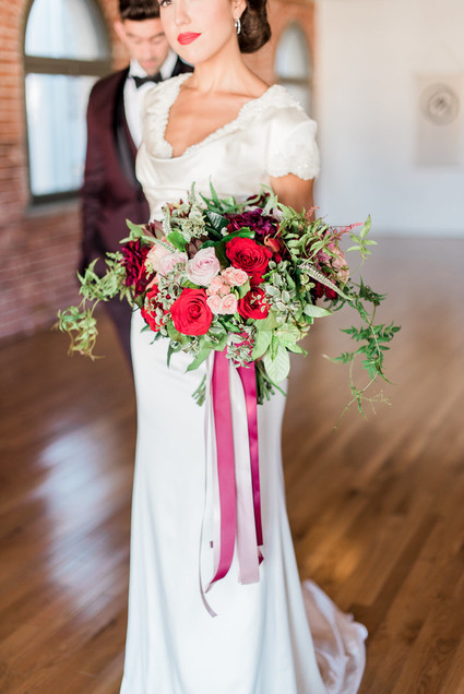 Winter bridal bouquet