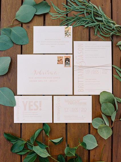 Modern LA wedding