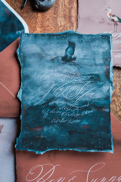 Indigo coastal wedding inspiration Inspiration