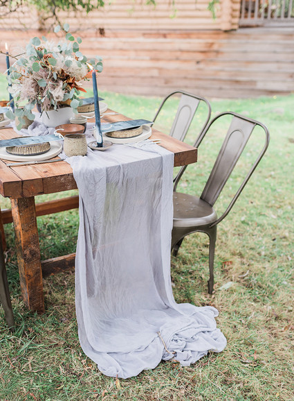 Indigo coastal wedding inspiration Inspiration