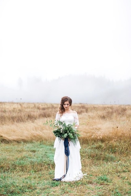 Winter bridal bouquet