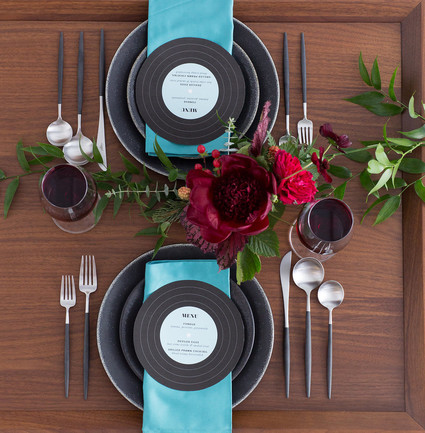 Retro holiday fondu party Inspiration