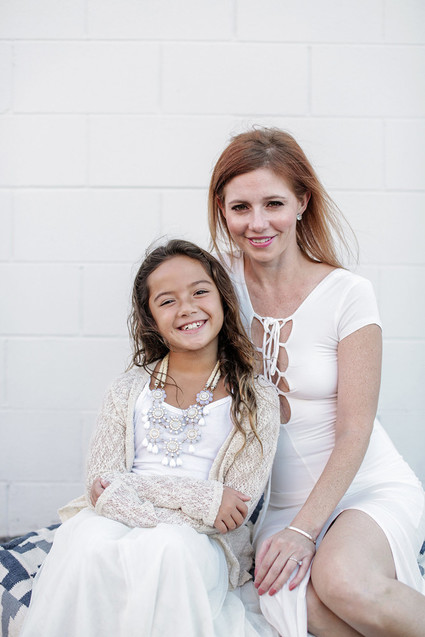 All white family photos