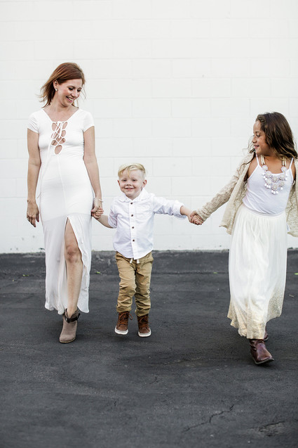 All white family photos