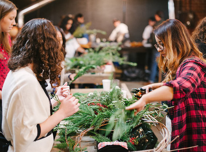 wreath making workshop Inspiration