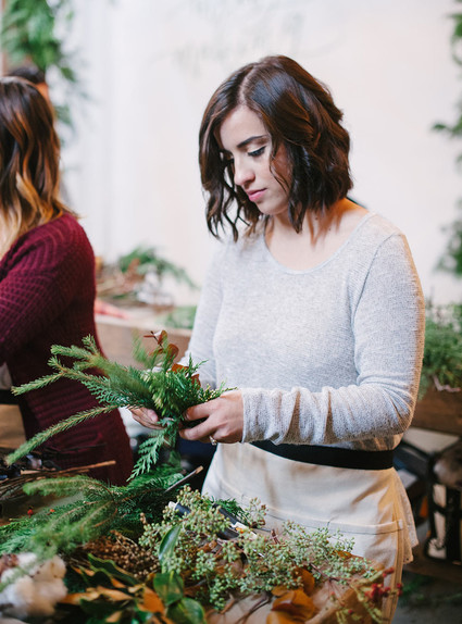 wreath making workshop Inspiration