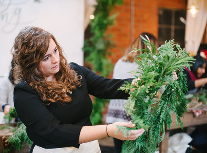 wreath making workshop Inspiration