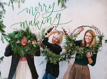 wreath making workshop Inspiration