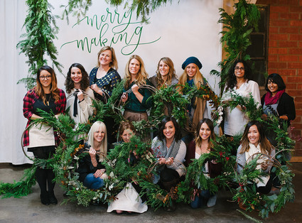 wreath making workshop Inspiration