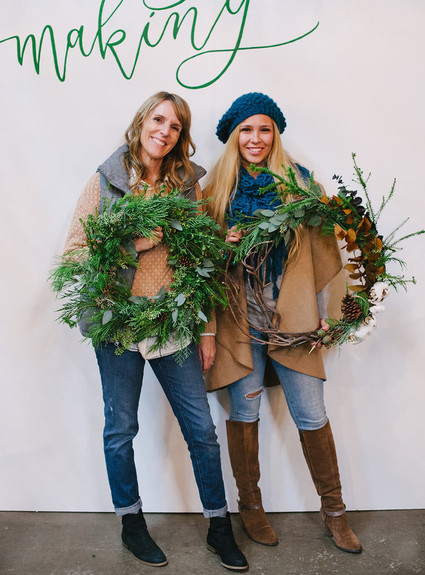 wreath making workshop Inspiration