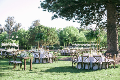 Green, white, and gold wedding ideas