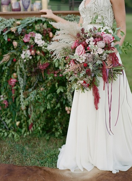 Bohemian bridal bouquet