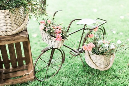 vintage bike and flowers