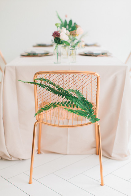 Copper chair