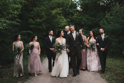 Blush bridesmaids