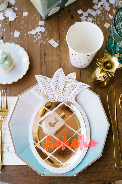 California Christmakah party ideas Inspiration