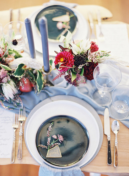 Blue and red wedding ideas