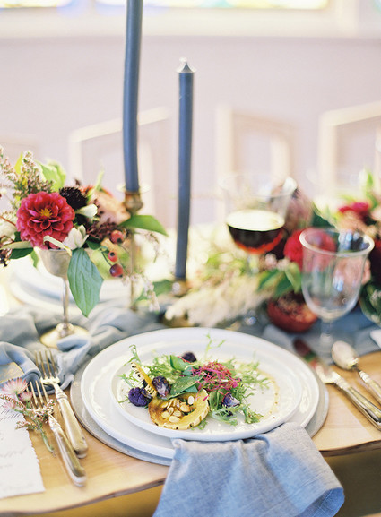 Blue and red wedding ideas