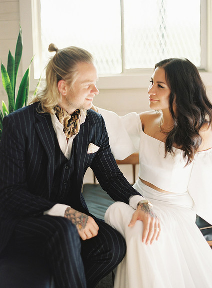 Stylish groom attire