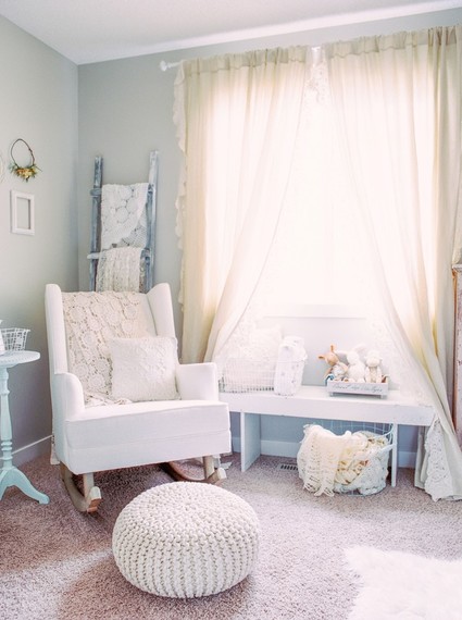 Floral shabby chic vintage nursery