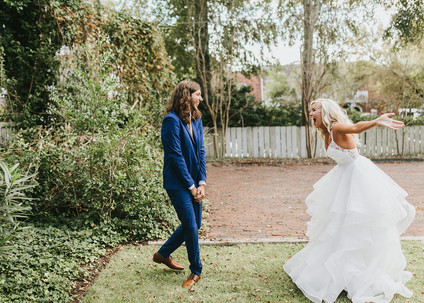 Modern garden inspired wedding