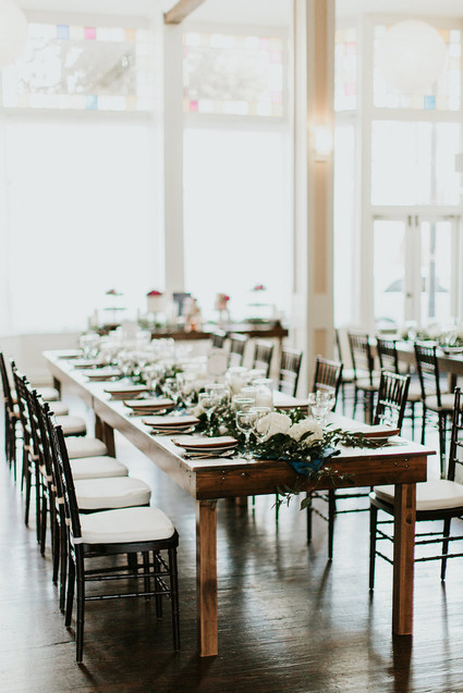 Modern garden inspired wedding