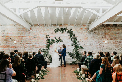 Modern garden inspired wedding