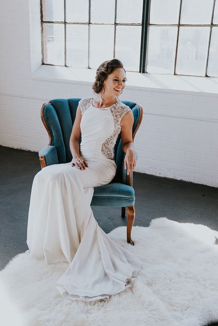 Modern wedding dress