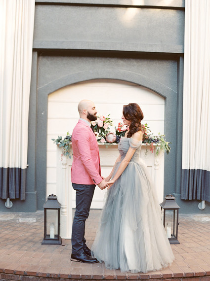 Pink and grey wedding inspiration