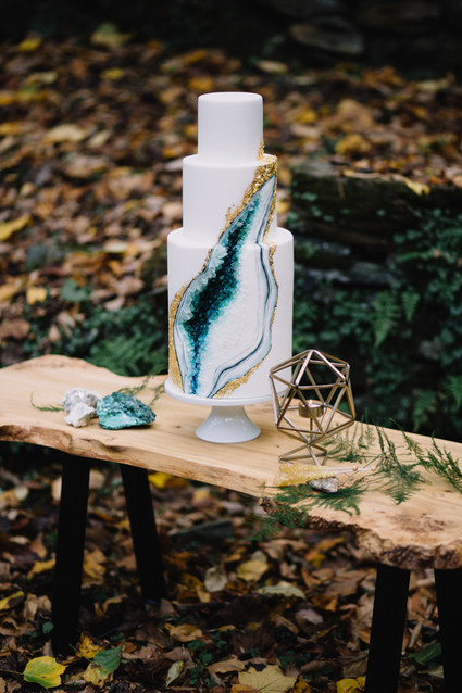 Bohemian geode wedding inspiration