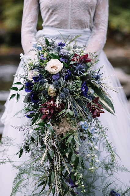 Bohemian wedding florals