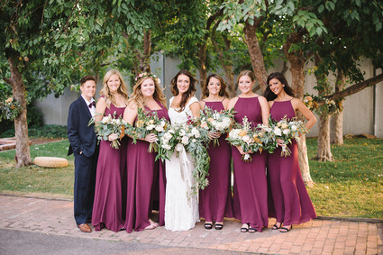 Burgundy bridesmaid dresses Inspiration
