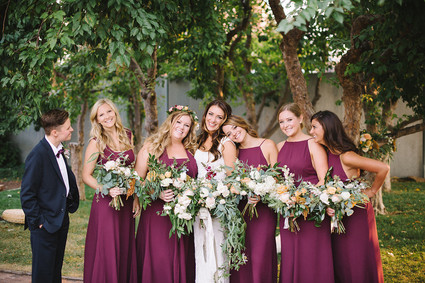 Burgundy bridesmaid dresses