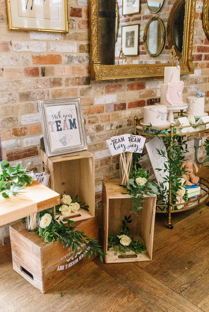 Elegant winter gender neutral baby shower