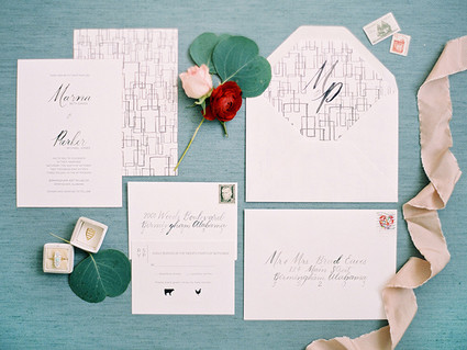 Custom wedding invitations