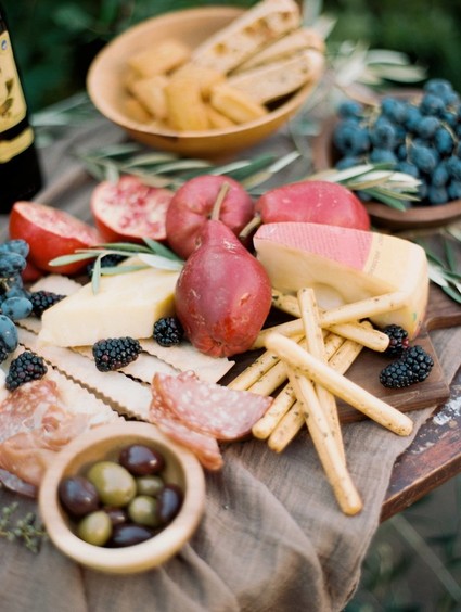 Cheese and meat platter