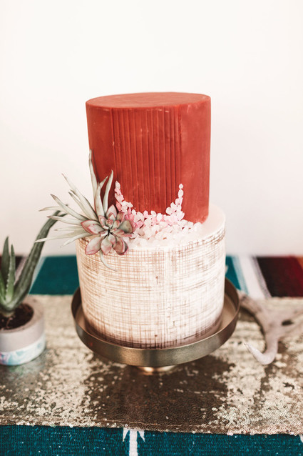 Boho wedding cake