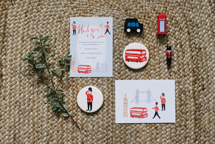 London's Calling first birthday party Inspiration