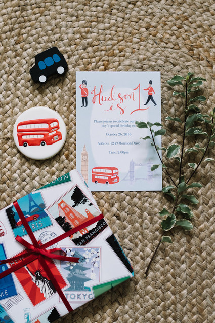 London's Calling first birthday party Inspiration