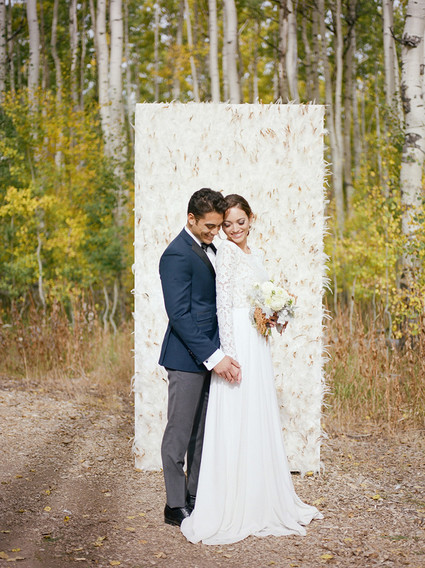 Feather backdrop