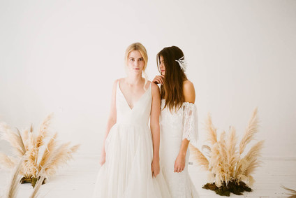 Modern wedding dress