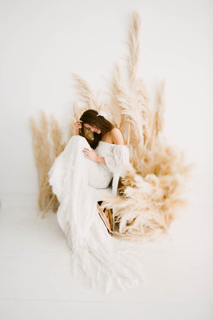 Modern wedding dress