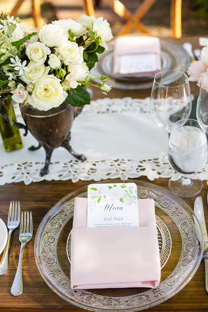 Romantic wedding details