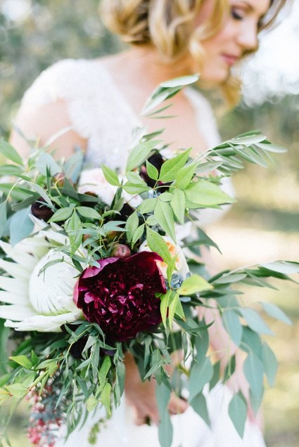 Protea bridal bouquet