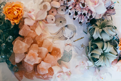 Mermaid 5th birthday party for Lucca Valentine Inspiration