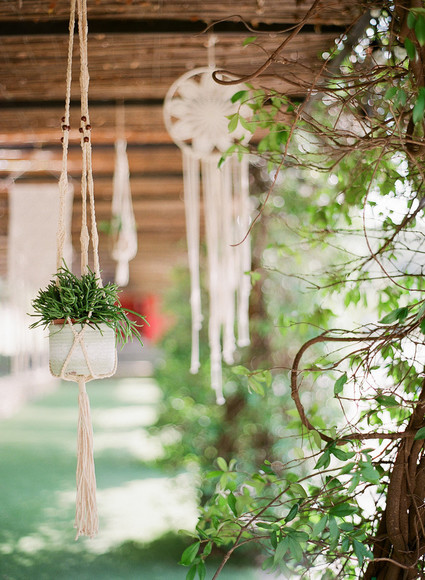 Bohemian wedding decor