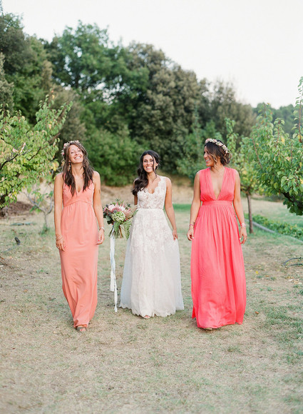 Coral bridesmaid dresses