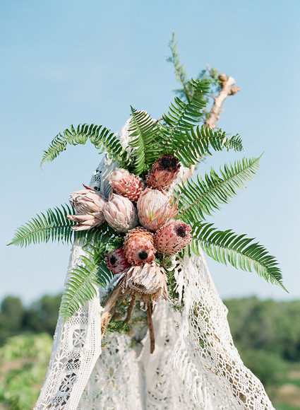 Bohemian wedding decor